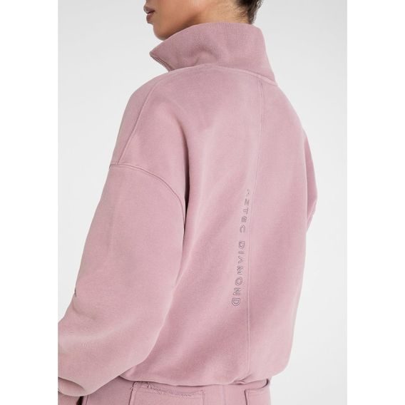 Mikina Aztec Diamond Premium Half Zip dámská XS/34 růžová - SLEVA - chybné prošívání