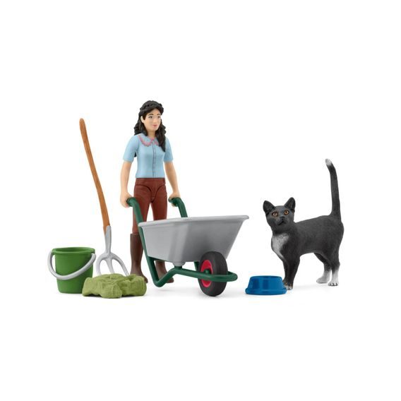 Schleich 42747 - Sada na kydání a ošetřování