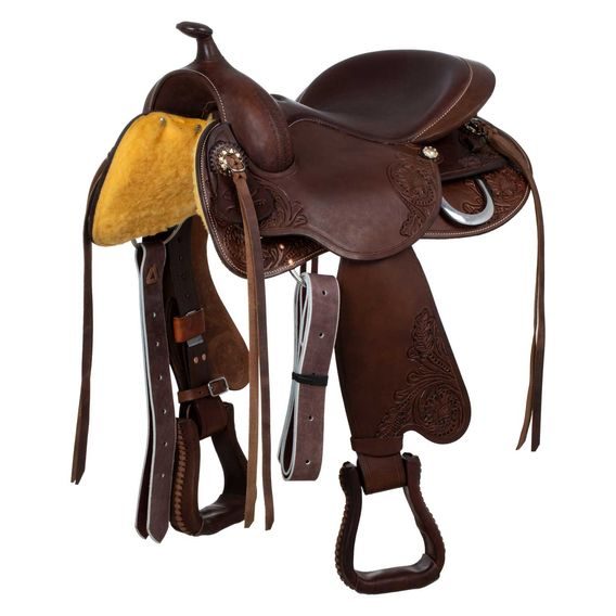 *W* Sedlo westernové Freemax Short Leather Cow Brown