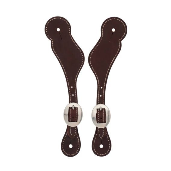 *W* Řemínky na ostruhy Weaver Burgundy Latigo Ladies