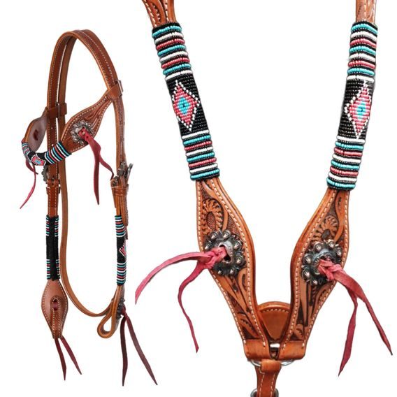 *W* Uzdečka a poprsník Cassini Beads