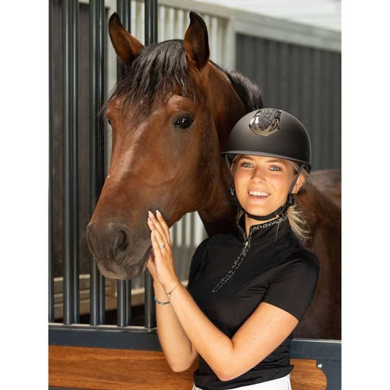 Jezdecká helma HH Pro F1 Matt Sparkle KOLEKCE