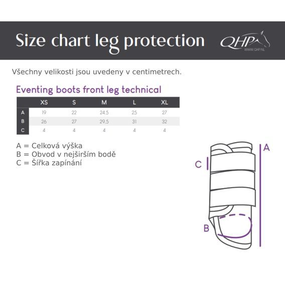 Kamaše QHP Technical přední DOPRODEJ