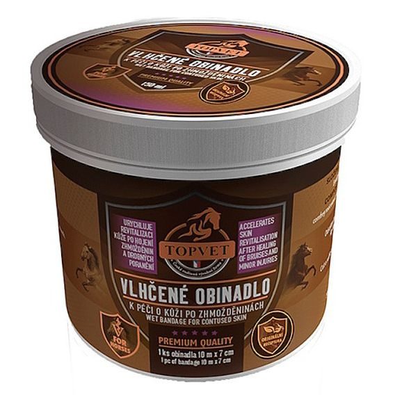 Topvet Vlhčené obinadlo zhmožděniny 1ks DOPRODEJ