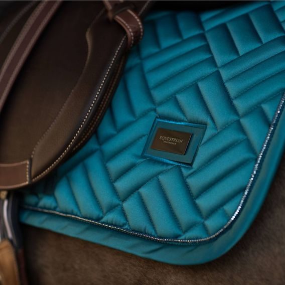 Podsedlová dečka Equestrian Stockholm Modern Teal blue Kolekce 2025/26