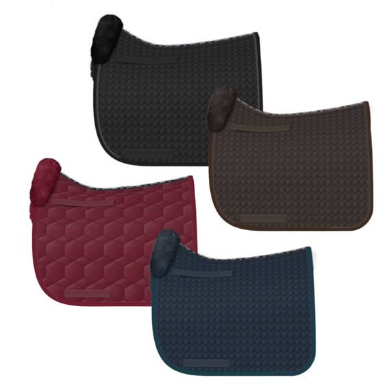 Podsedlová dečka Mattes Square STD pravý beránek zespodu a vpředu