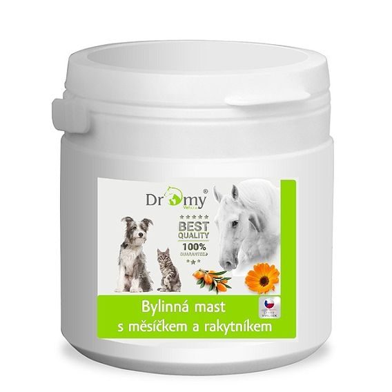 Dromy Hojivá bylinná mast s měsíčkem a rakytníkem 500 ml