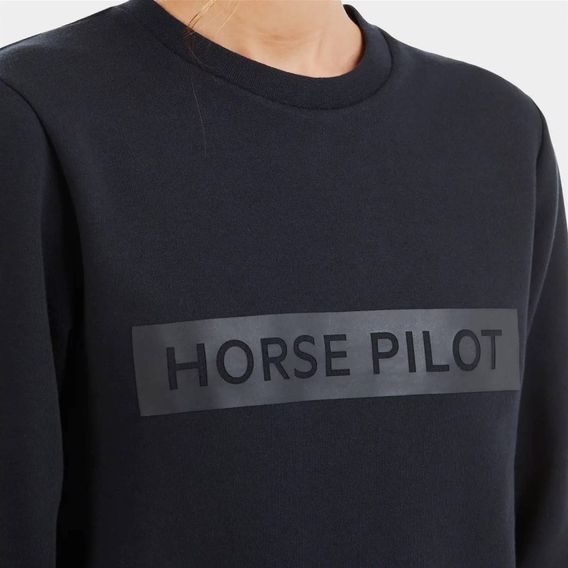 Mikina Horse Pilot TEAM dámská S/36 blue graphit - SLEVA - skvrna