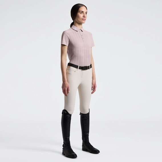 Tričko Cavalleria Toscana Jacquard Jersey Training dámské Kolekce 2026