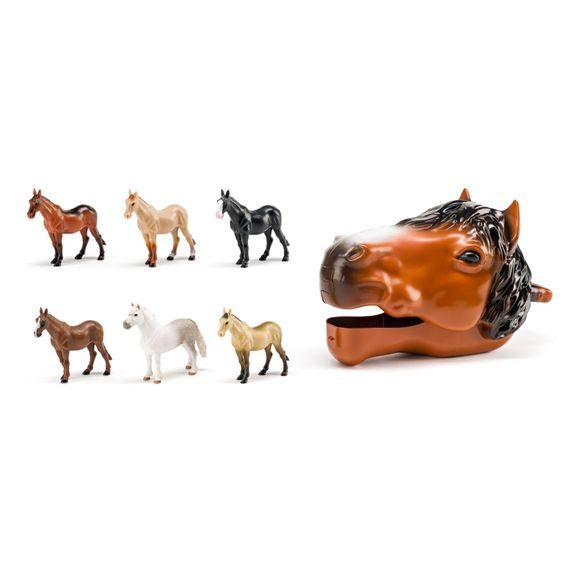 Faunica 96043 - Koňská hlava s figurkami koní, 6ks