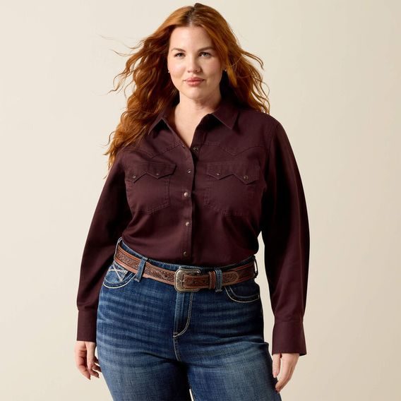 *W* Košile Ariat® WMS REAL Earthbound Western Snap Shirt dámská Kolekce 2026/27