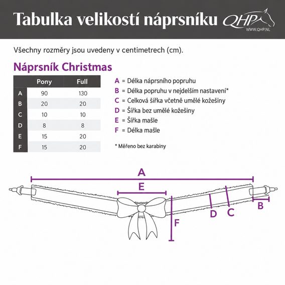 Potah na poprsník QHP Christmas