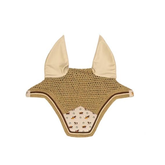 Čabraka na uši Kentucky Wellington Velvet Horse Printing