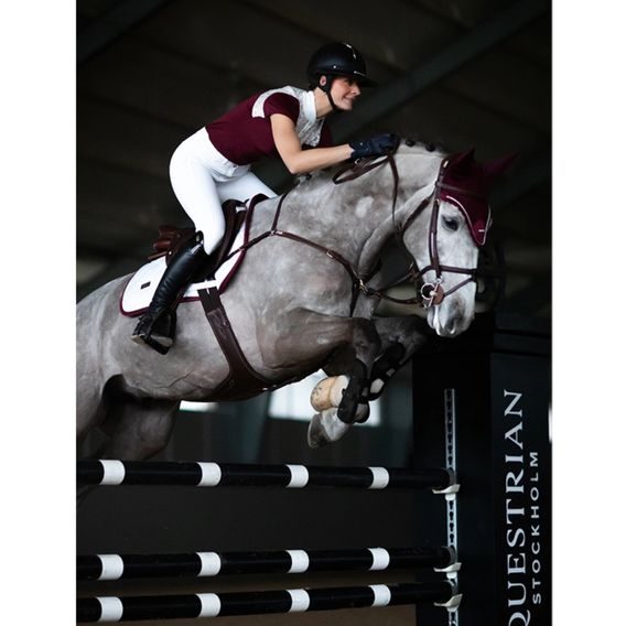 Podsedlová dečka Equestrian Stockholm White Perfection Bordeaux DOPRODEJ