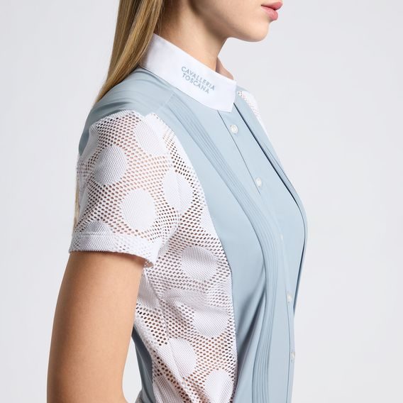 Tričko závodní Cavalleria Toscana Perforated Jacquard and Jersey dámské Kolekce 2026