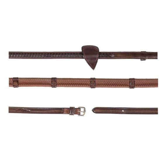 Otěže pogumované Dy'on Plaited Finish 7 zarážek NE05W