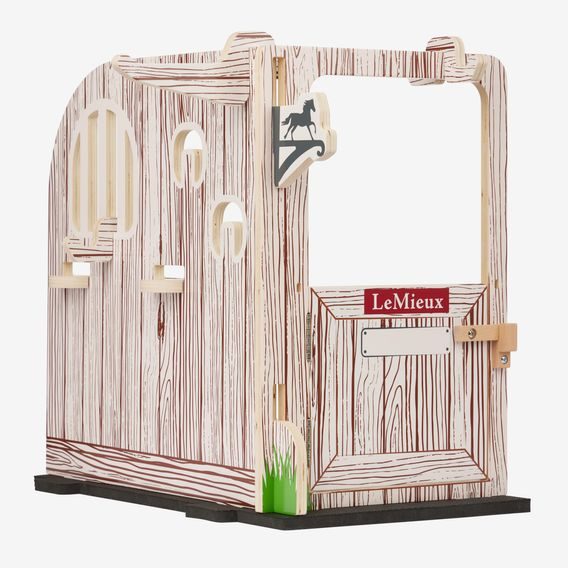 Hračka LeMieux Toy Pony Wooden Stable Set
