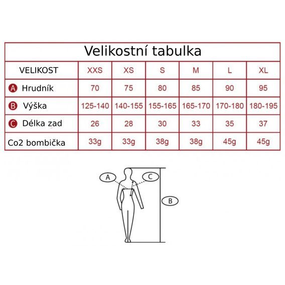 Airbagová vesta Spark Manege dětská