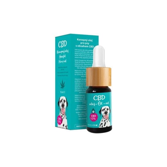 CBD olej pro psy Zelená země 10% 10ml