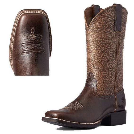 *W* Westernové boty Ariat® Round Up Wide Square Toe KOLEKCE