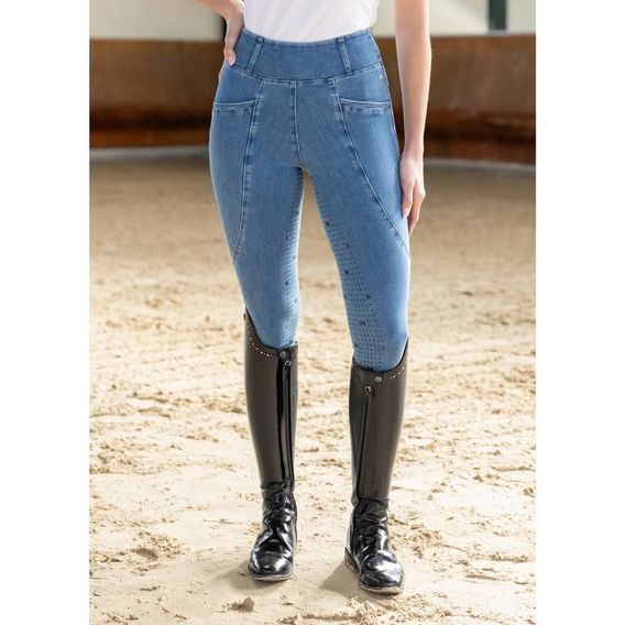 Jeggings Maximilian Equestrian Pro Riding Full Grip Denim dámské