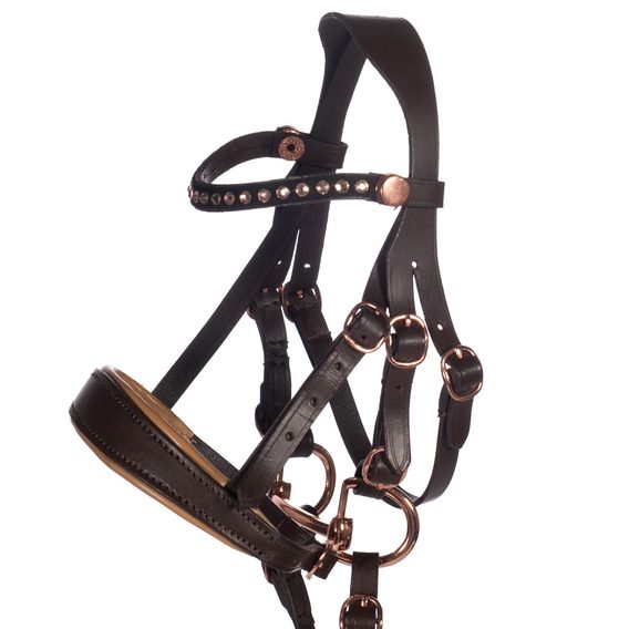 Uzdečka HKM Hobby Horse Rosegold