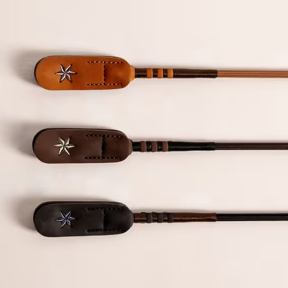 Bičík drezurní Kentucky Balance Rubber Grip s plácačkou