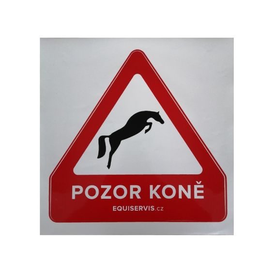 Samolepka Přeprava koní JUMP NEW 35x35