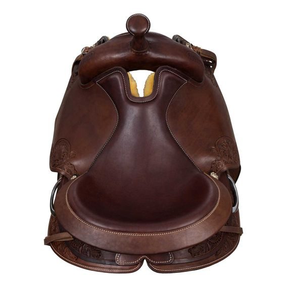 *W* Sedlo westernové Freemax Short Leather Cow Brown