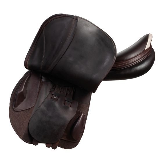 Komise č. P91980 Sedlo skokové Prestige Paris Classic 1833 LUX vlna tabák A+4 L vč.06830524 + obal modrý Prestige