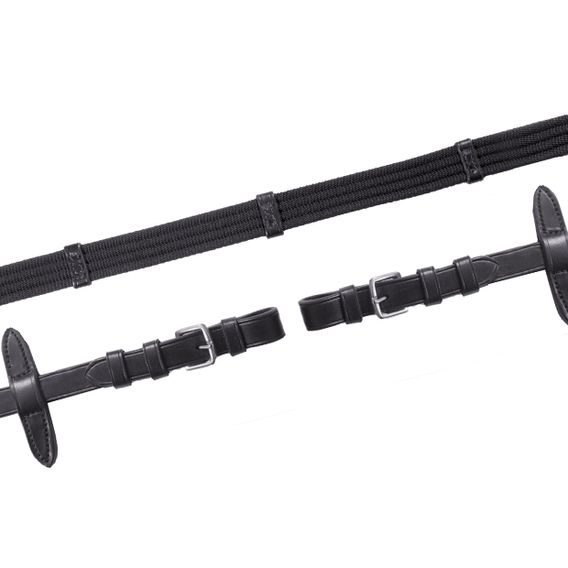 Otěže Schockemöhle plátěné Full černé+stř