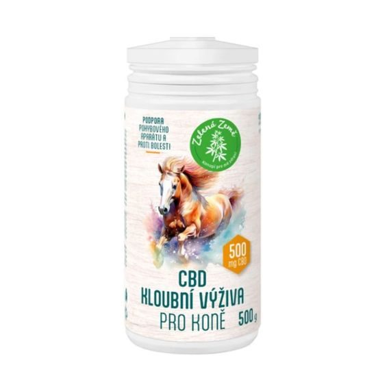 Kloubní výživa pro koně s CBD Zelená Země 500g
