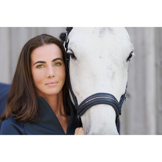 Ohlávka Eskadron Platinum Double Pin Glossy Crystal Kolekce 2024/25