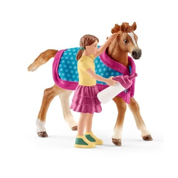 Schleich 42361 - Hříbě s dekou