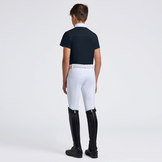 Závodní tričko Cavalleria Toscana Perforated Inserts dětské/chlapecké Kolekce 2025