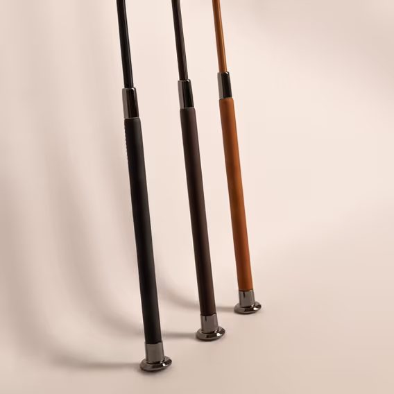Bičík drezurní Kentucky Guidance Leather Grip s plácačkou