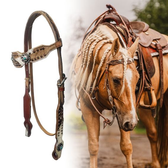 *W* Uzdečka westernová Cassini Braice