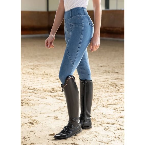 Jeggings Maximilian Equestrian Pro Riding Full Grip Denim dámské