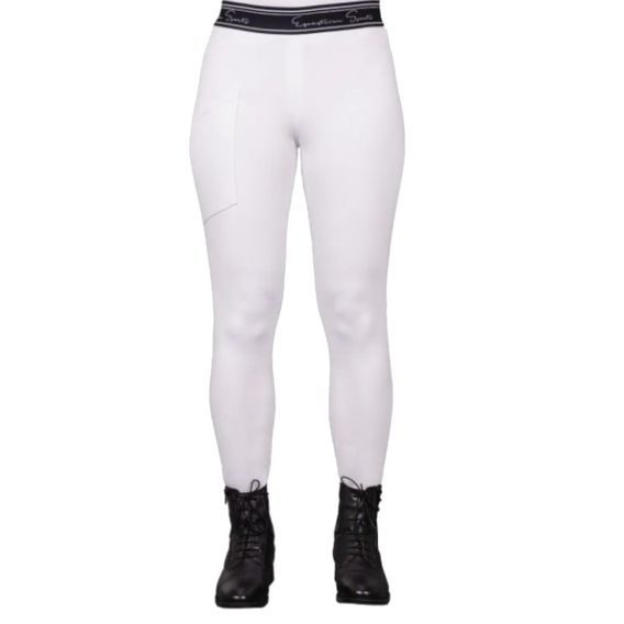 Jeggings QHP Eden Full Grip dámské bílá S/36 - SLEVA - malé šmouhy na pravé kapse
