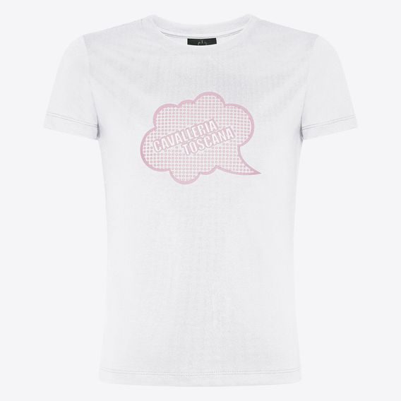 Tričko Cavalleria Toscana Comic Book Cotton dívčí Kolekce 2024/25