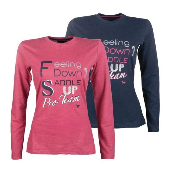 Tričko HKM Speed Print s dlouhým rukávem dámské OUTLET