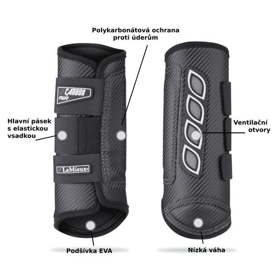 Kamaše LeMieux Carbon Air XC Hind zadní