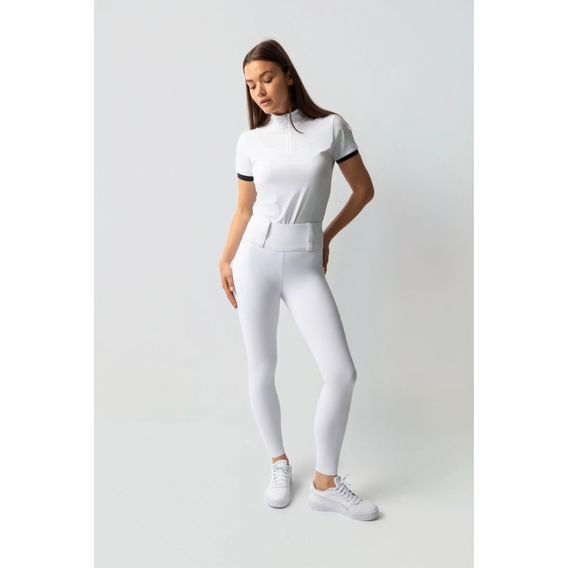 Jeggings Horze Anya UPF 50+ Full Grip dámské bílá S/36 - SLEVA - špinavé v oblasti sedu