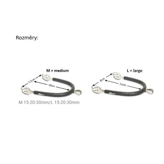 Ostruhy kladívkové Metalab SS s gumou