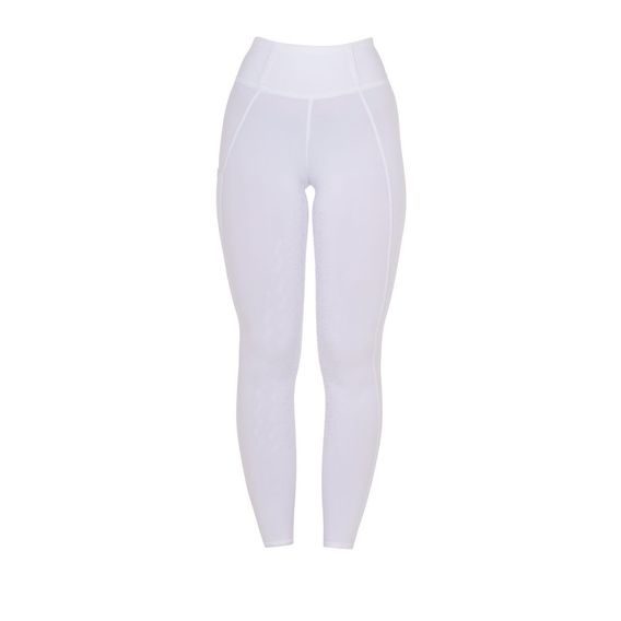 Jeggings Equestro Full Grip dámské S bílá/bílá - SLEVA - použité na focení