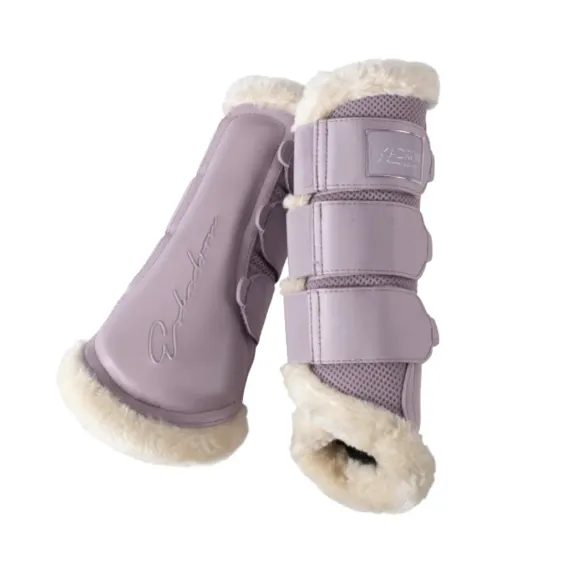 Kamaše Eskadron Classic Sports Mesh Fauxfur s beránkem XL silk purple SLEVA- žluté fleky