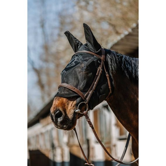 Maska na hlavu Equitheme Anatomic s beránkem DOPRODEJ