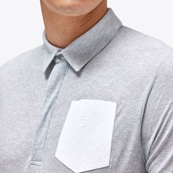 Tričko Cavalleria Toscana Jersey Mesh Butt. Train. Polo Embossed Pocket pán. KOL. 2023