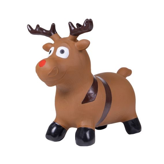 Skákací sob QHP Christmas hnědý DOPRODEJ