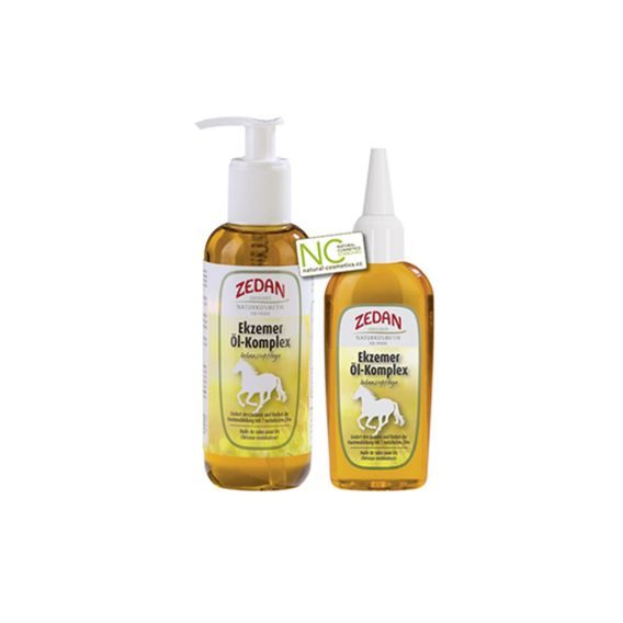 Zedan tišící olej na kůži pro koně s letní vyrážkou Ekzemer Öl-Komplex, lahvička s dávkovačem 250ml